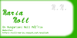 maria noll business card